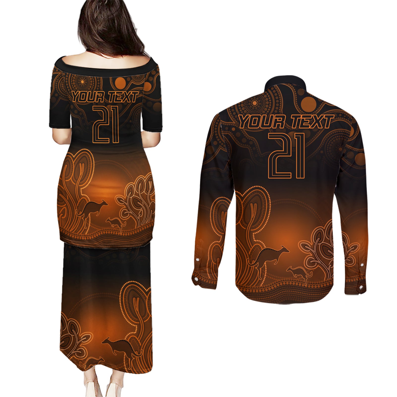 custom-australia-wallabies-rugby-couples-matching-puletasi-dress-and-long-sleeve-button-shirt-the-starry-night-indigenous