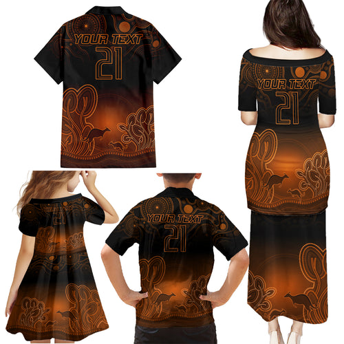 custom-australia-wallabies-rugby-family-matching-puletasi-dress-and-hawaiian-shirt-the-starry-night-indigenous