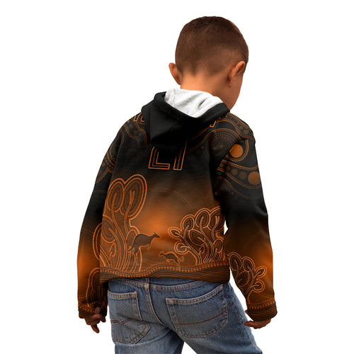 custom-australia-wallabies-rugby-kid-hoodie-the-starry-night-indigenous