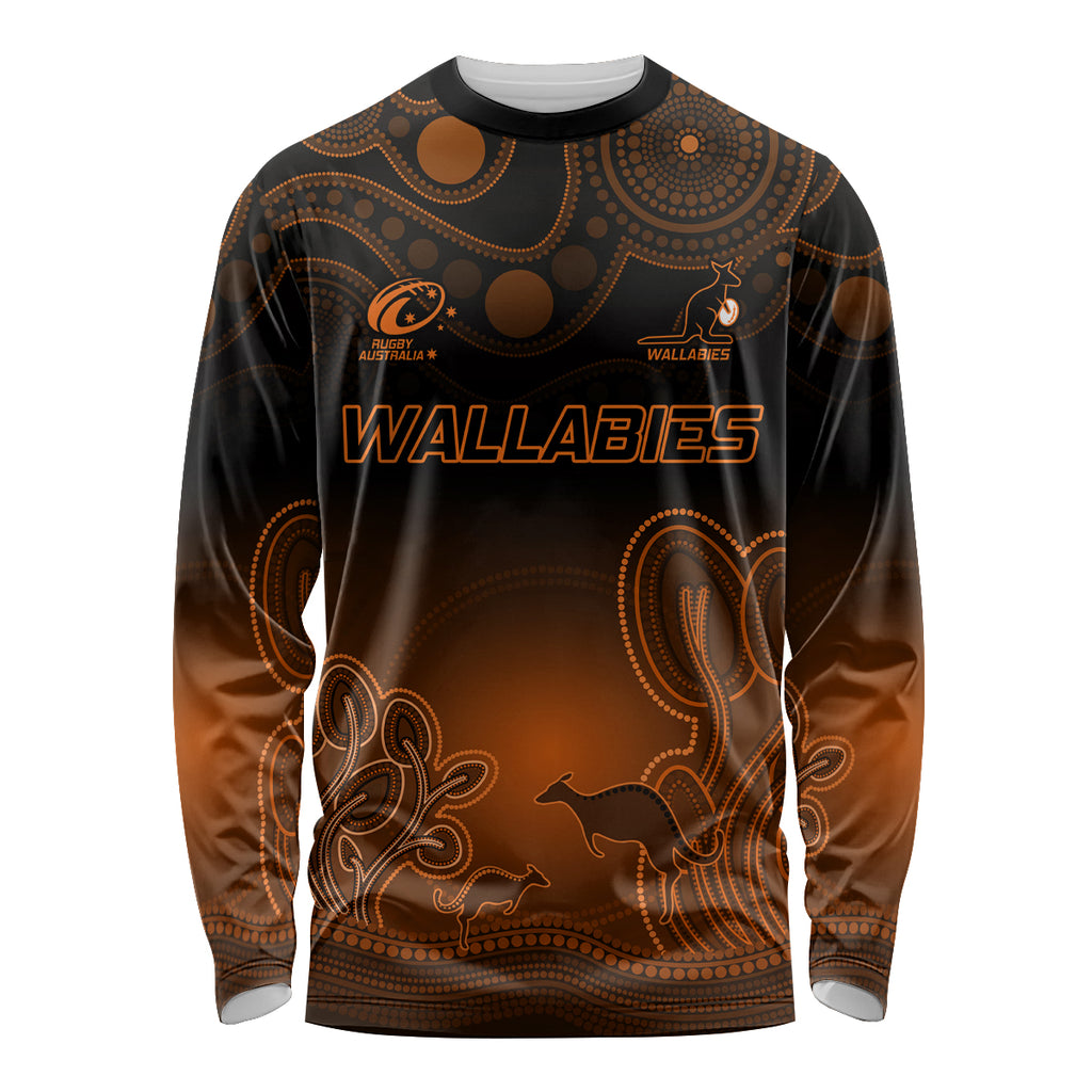 custom-australia-wallabies-rugby-long-sleeve-shirt-the-starry-night-indigenous