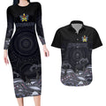 custom-cowboys-rugby-couples-matching-long-sleeve-bodycon-dress-and-hawaiian-shirt-the-starry-night-indigenous