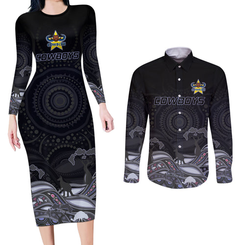custom-cowboys-rugby-couples-matching-long-sleeve-bodycon-dress-and-long-sleeve-button-shirt-the-starry-night-indigenous