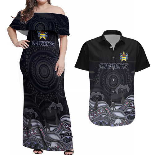 custom-cowboys-rugby-couples-matching-off-shoulder-maxi-dress-and-hawaiian-shirt-the-starry-night-indigenous