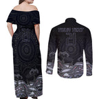 custom-cowboys-rugby-couples-matching-off-shoulder-maxi-dress-and-long-sleeve-button-shirt-the-starry-night-indigenous