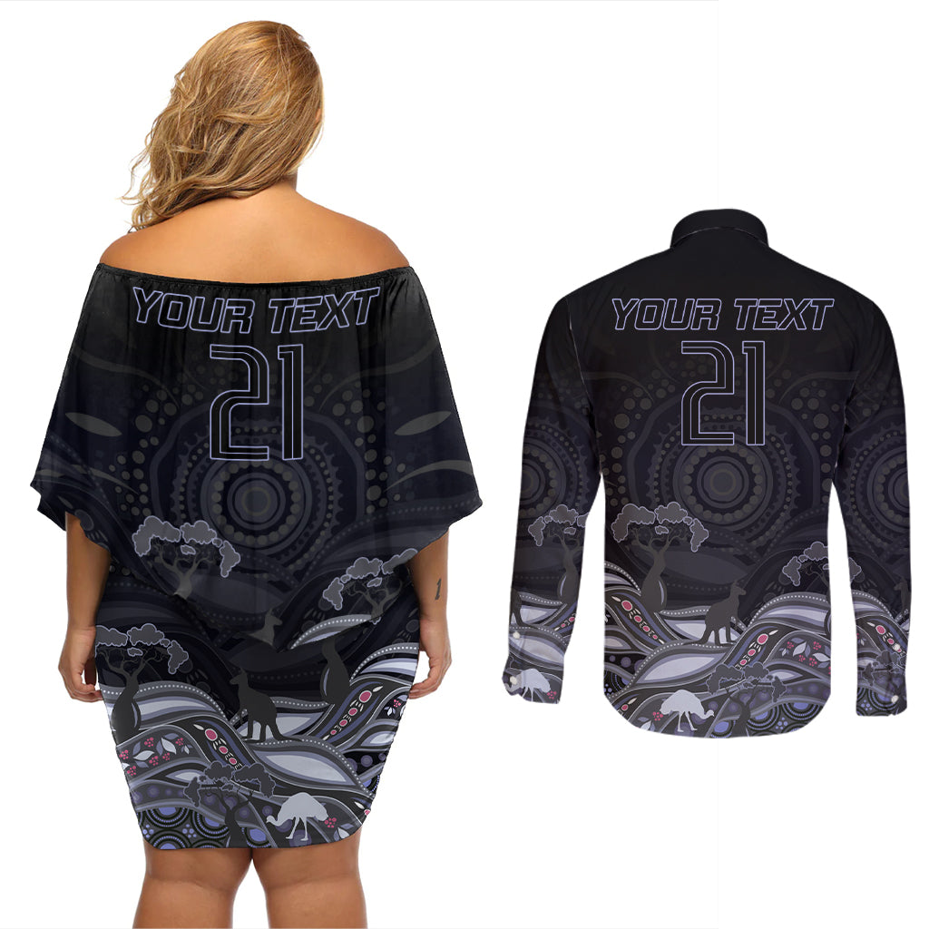custom-cowboys-rugby-couples-matching-off-shoulder-short-dress-and-long-sleeve-button-shirt-the-starry-night-indigenous
