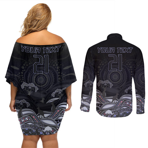 custom-cowboys-rugby-couples-matching-off-shoulder-short-dress-and-long-sleeve-button-shirt-the-starry-night-indigenous