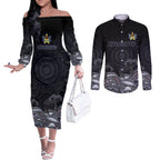 custom-cowboys-rugby-couples-matching-off-the-shoulder-long-sleeve-dress-and-long-sleeve-button-shirt-the-starry-night-indigenous