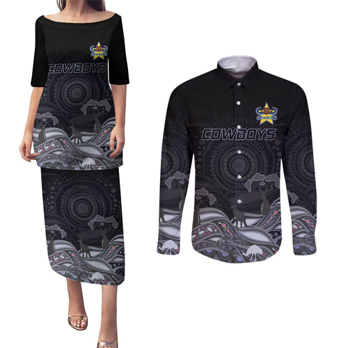 custom-cowboys-rugby-couples-matching-puletasi-dress-and-long-sleeve-button-shirt-the-starry-night-indigenous