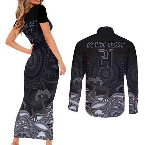custom-cowboys-rugby-couples-matching-short-sleeve-bodycon-dress-and-long-sleeve-button-shirt-the-starry-night-indigenous