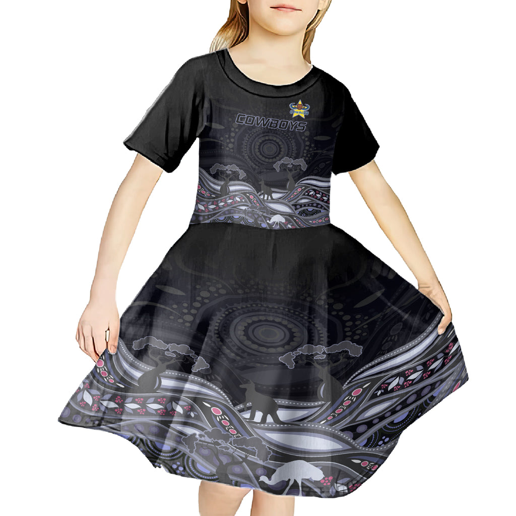 custom-cowboys-rugby-kid-short-sleeve-dress-the-starry-night-indigenous
