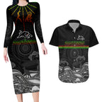 custom-panthers-rugby-couples-matching-long-sleeve-bodycon-dress-and-hawaiian-shirt-the-starry-night-indigenous