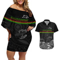 custom-panthers-rugby-couples-matching-off-shoulder-short-dress-and-hawaiian-shirt-the-starry-night-indigenous