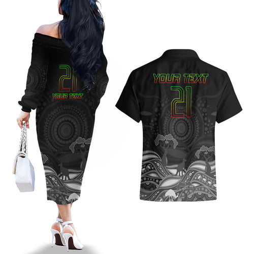 custom-panthers-rugby-couples-matching-off-the-shoulder-long-sleeve-dress-and-hawaiian-shirt-the-starry-night-indigenous