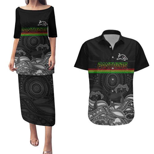 custom-panthers-rugby-couples-matching-puletasi-dress-and-hawaiian-shirt-the-starry-night-indigenous