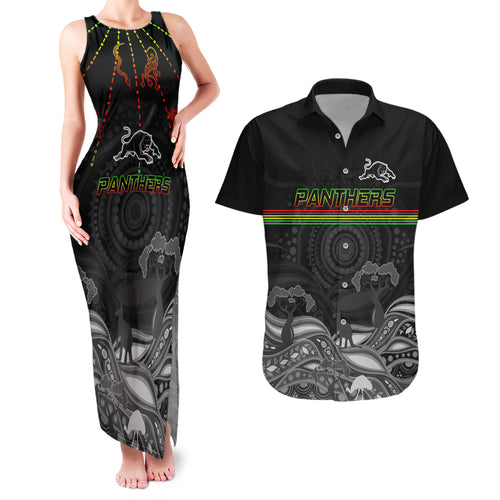 custom-panthers-rugby-couples-matching-tank-maxi-dress-and-hawaiian-shirt-the-starry-night-indigenous