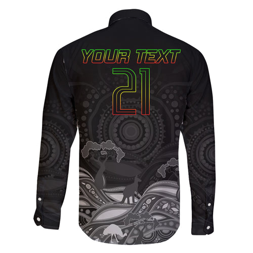 custom-panthers-rugby-family-matching-long-sleeve-bodycon-dress-and-hawaiian-shirt-the-starry-night-indigenous