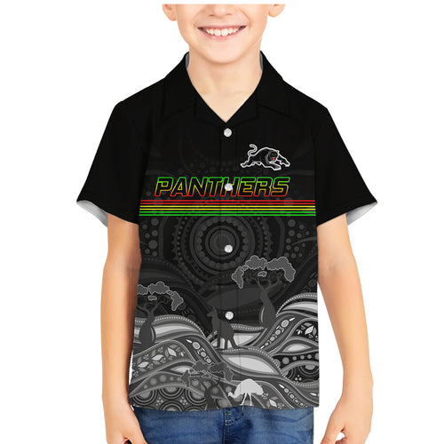 custom-panthers-rugby-family-matching-mermaid-dress-and-hawaiian-shirt-the-starry-night-indigenous