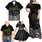 custom-panthers-rugby-family-matching-off-shoulder-maxi-dress-and-hawaiian-shirt-the-starry-night-indigenous