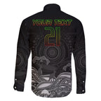 custom-panthers-rugby-family-matching-off-shoulder-short-dress-and-hawaiian-shirt-the-starry-night-indigenous