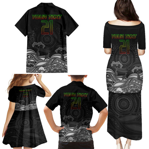 custom-panthers-rugby-family-matching-puletasi-dress-and-hawaiian-shirt-the-starry-night-indigenous