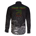 custom-panthers-rugby-family-matching-short-sleeve-bodycon-dress-and-hawaiian-shirt-the-starry-night-indigenous