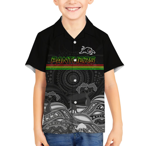 custom-panthers-rugby-family-matching-summer-maxi-dress-and-hawaiian-shirt-the-starry-night-indigenous