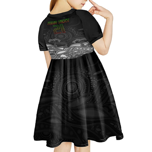 custom-panthers-rugby-kid-short-sleeve-dress-the-starry-night-indigenous
