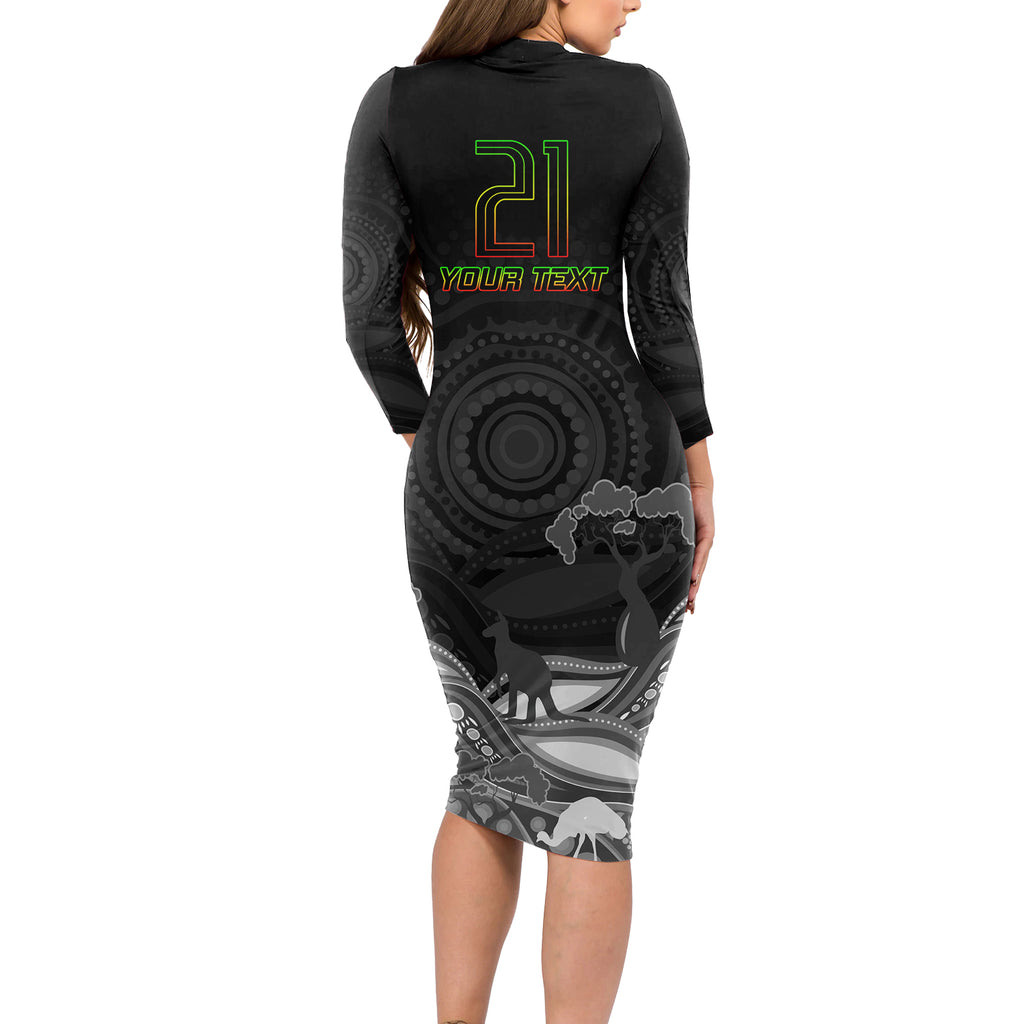 custom-panthers-rugby-long-sleeve-bodycon-dress-the-starry-night-indigenous