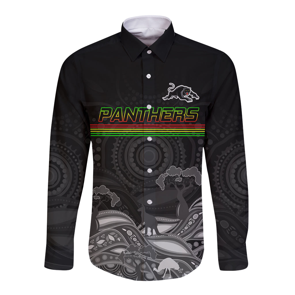 custom-panthers-rugby-long-sleeve-button-shirt-the-starry-night-indigenous