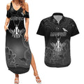 collingwood-football-couples-matching-summer-maxi-dress-and-hawaiian-shirt-magpies-the-starry-night-indigenous
