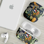 Aussie Honeyeaters Banksia Christmas AirPods Case Aboriginal Dots Painting Blue Motif - Aussie Hoodie