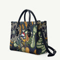 Aussie Honeyeaters Banksia Christmas Leather Bag Aboriginal Dots Painting Blue Motif - Aussie Hoodie