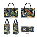Aussie Honeyeaters Banksia Christmas Leather Bag Aboriginal Dots Painting Blue Motif - Aussie Hoodie