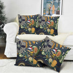 Aussie Honeyeaters Banksia Christmas Pillow Cover Aboriginal Dots Painting Blue Motif - Aussie Hoodie