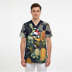 Aussie Honeyeaters Banksia Christmas Scrub Top Aboriginal Dots Painting Blue Motif - Aussie Hoodie