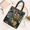 Aussie Honeyeaters Banksia Christmas Tote Bag Aboriginal Dots Painting Blue Motif - Aussie Hoodie