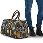 Aussie Honeyeaters Banksia Christmas Travel Bag Aboriginal Dots Painting Blue Motif - Aussie Hoodie