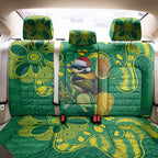 Aussie Honeyeaters Banksia Christmas Back Car Seat Cover Aboriginal Dots Painting Green Motif - Aussie Hoodie