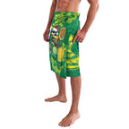 Aussie Honeyeaters Banksia Christmas Lavalava Aboriginal Dots Painting Green Motif - Aussie Hoodie
