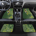 Aussie Kokaburra Golden Wattle Christmas Car Mats Aboriginal Dots Painting Green Motif - Aussie Hoodie