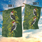 Aussie Kokaburra Golden Wattle Christmas Garden Flag Aboriginal Dots Painting Green Motif - Aussie Hoodie