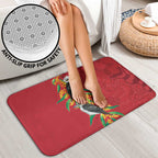 Aussie Kokaburra Golden Wattle Christmas Bathroom Set Aboriginal Dots Painting Red Motif - Aussie Hoodie