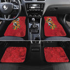 Aussie Kokaburra Golden Wattle Christmas Car Mats Aboriginal Dots Painting Red Motif - Aussie Hoodie