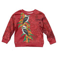 Aussie Kokaburra Golden Wattle Christmas Kid Ugly Christmas Sweater Aboriginal Dots Painting Red Motif - Aussie Hoodie