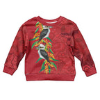 Aussie Kokaburra Golden Wattle Christmas Kid Ugly Christmas Sweater Aboriginal Dots Painting Red Motif - Aussie Hoodie