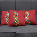 Aussie Kokaburra Golden Wattle Christmas Pillow Cover Aboriginal Dots Painting Red Motif - Aussie Hoodie