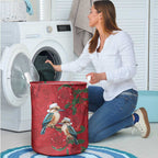 Aussie Kokaburra Waratah Christmas Laundry Basket Aboriginal Dots Painting - Aussie Hoodie