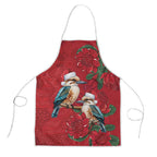 Aussie Kokaburra Waratah Christmas Apron Aboriginal Dots Painting - Aussie Hoodie