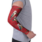 Aussie Kokaburra Waratah Christmas Arm Sleeves Aboriginal Dots Painting - Aussie Hoodie