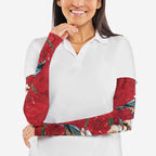 Aussie Kokaburra Waratah Christmas Arm Sleeves Aboriginal Dots Painting - Aussie Hoodie